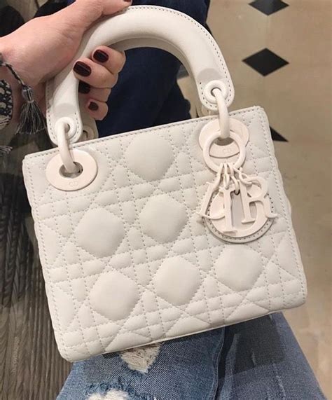 dior small white bag|lady Dior small bag.